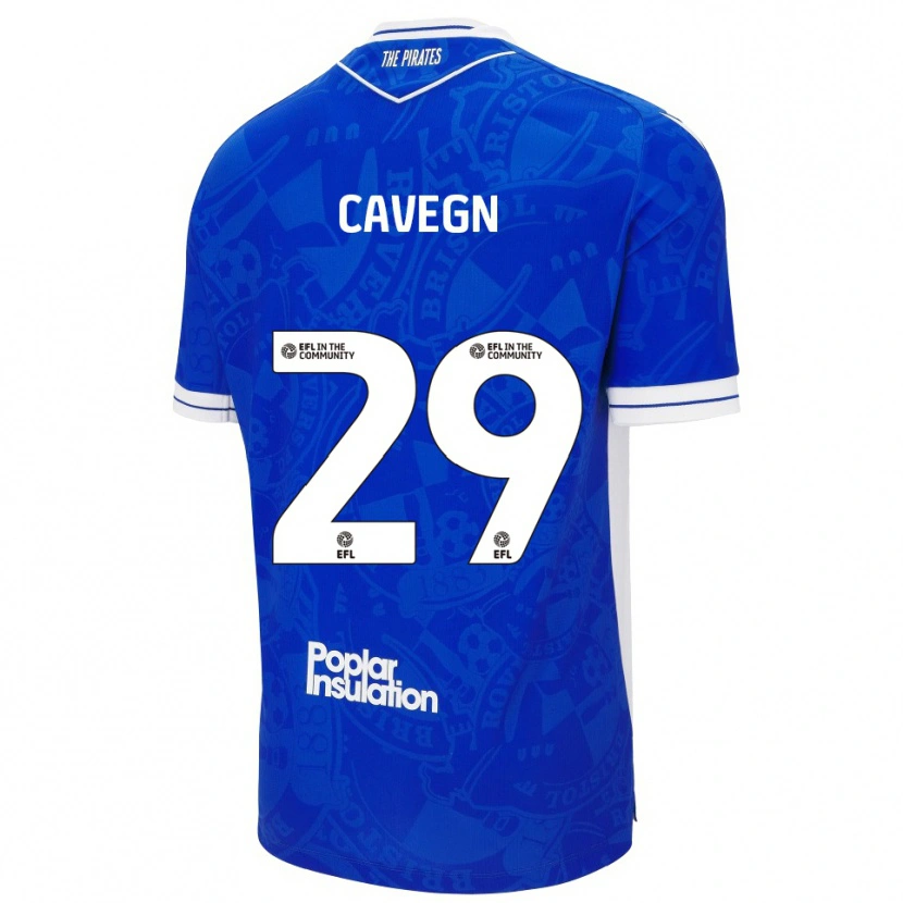 Danxen Dames Fabrizio Cavegn #29 Blauw Wit Thuisshirt Thuistenue 2025/26 T-Shirt België