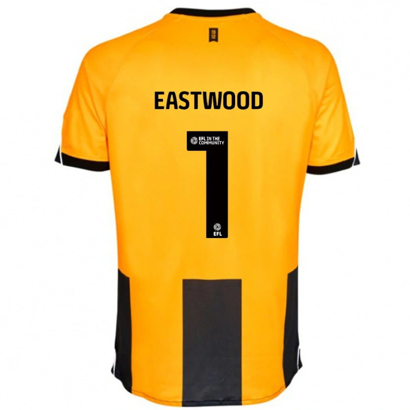 Danxen Dames Jake Eastwood #1 Oranje Zwart Thuisshirt Thuistenue 2025/26 T-Shirt België