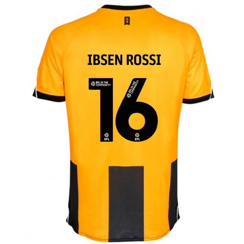 Danxen Dames Zeno Ibsen Rossi #16 Oranje Zwart Thuisshirt Thuistenue 2025/26 T-Shirt België