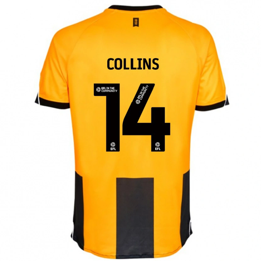 Danxen Dames Natasha Collins #14 Oranje Zwart Thuisshirt Thuistenue 2025/26 T-Shirt België