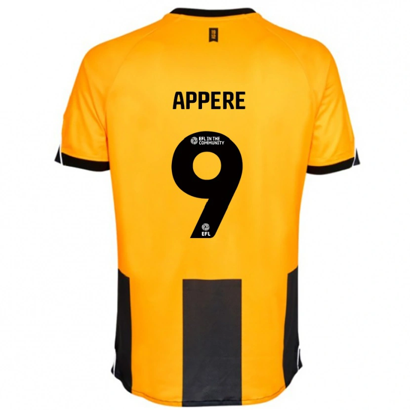 Danxen Dames Louis Appéré #9 Oranje Zwart Thuisshirt Thuistenue 2025/26 T-Shirt België