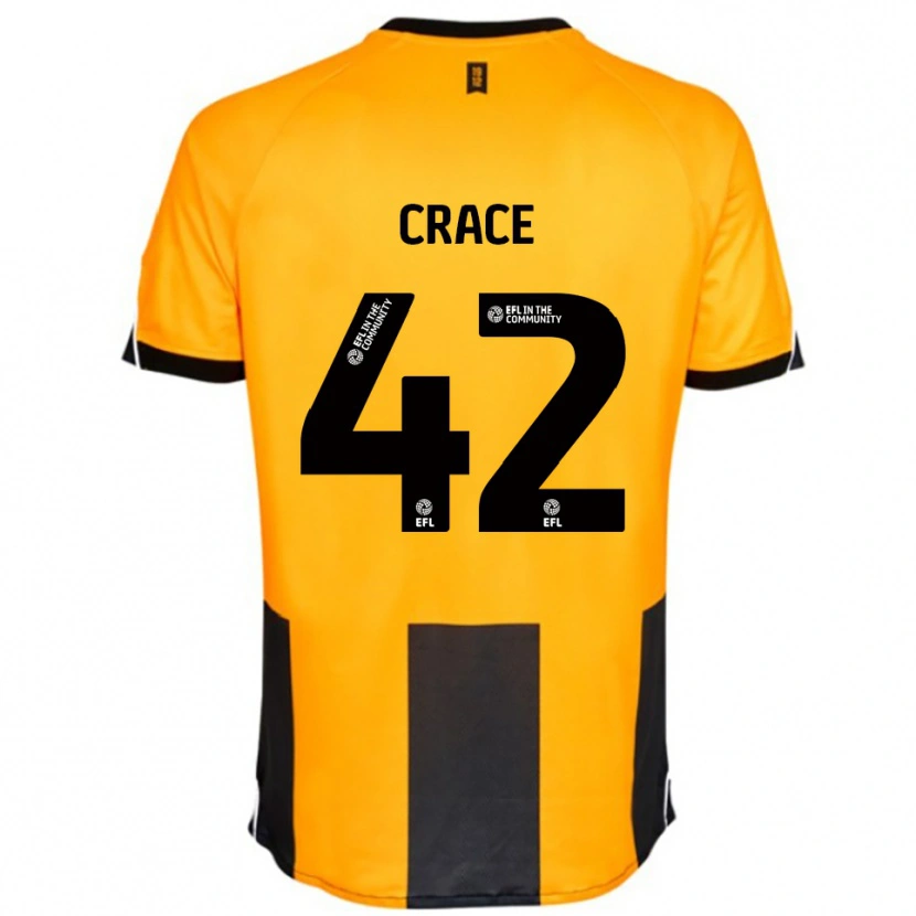 Danxen Dames Dempsey Crace #42 Oranje Zwart Thuisshirt Thuistenue 2025/26 T-Shirt België