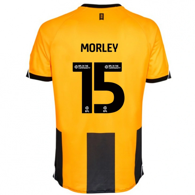Danxen Dames Jess Morley #15 Oranje Zwart Thuisshirt Thuistenue 2025/26 T-Shirt België