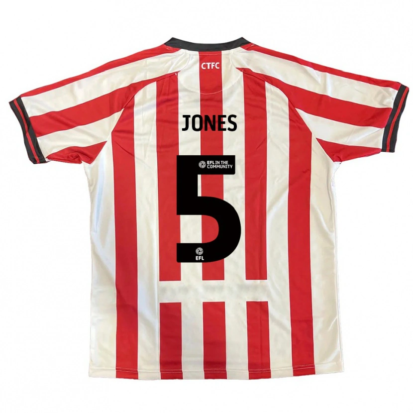 Danxen Dames Courtney Jones #5 Rood Wit Zwart Thuisshirt Thuistenue 2025/26 T-Shirt België