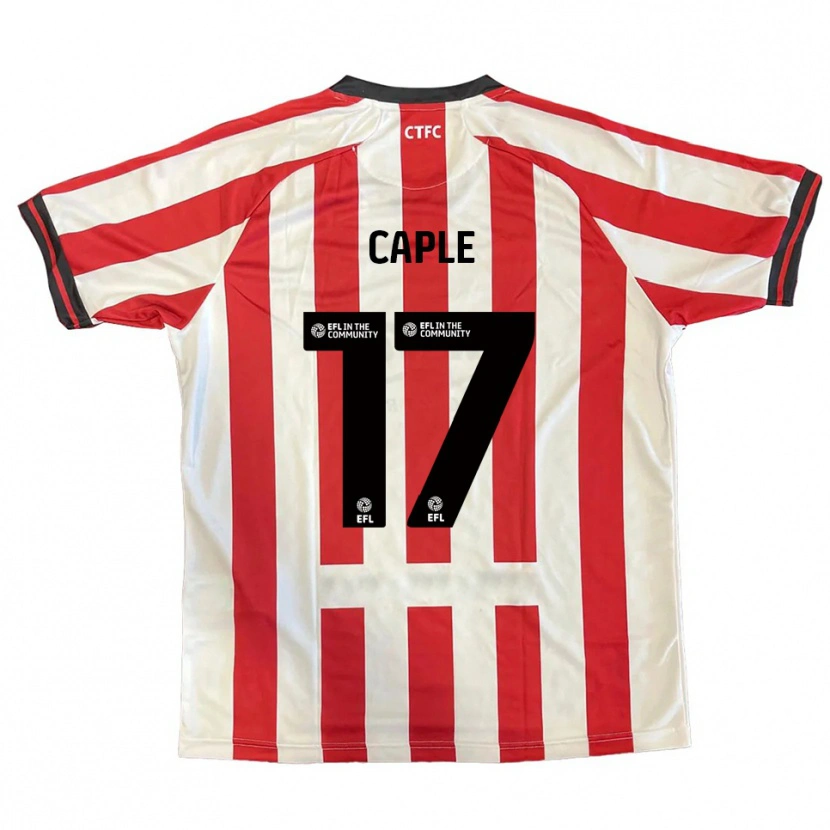 Danxen Dames Charlie Caple #17 Rood Wit Zwart Thuisshirt Thuistenue 2025/26 T-Shirt België