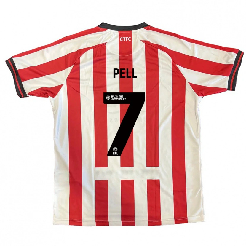 Danxen Dames Harry Pell #7 Rood Wit Zwart Thuisshirt Thuistenue 2025/26 T-Shirt België
