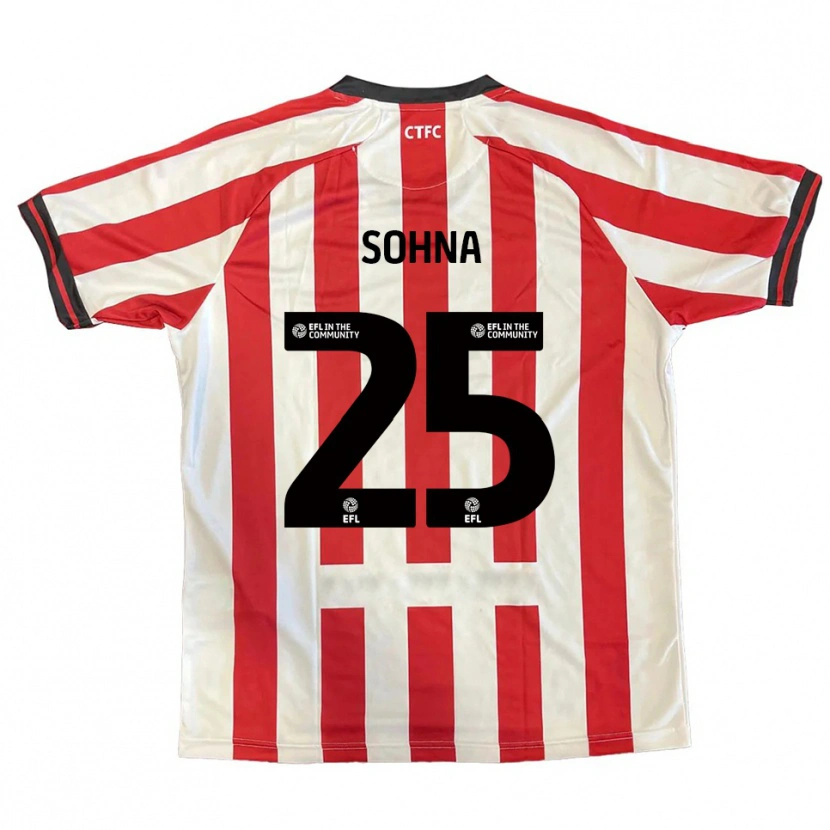 Danxen Dames Harrison Sohna #25 Rood Wit Zwart Thuisshirt Thuistenue 2025/26 T-Shirt België
