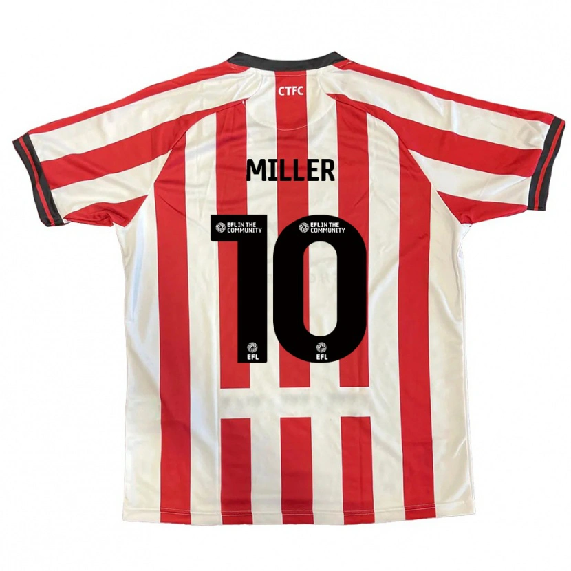 Danxen Dames George Miller #10 Rood Wit Zwart Thuisshirt Thuistenue 2025/26 T-Shirt België