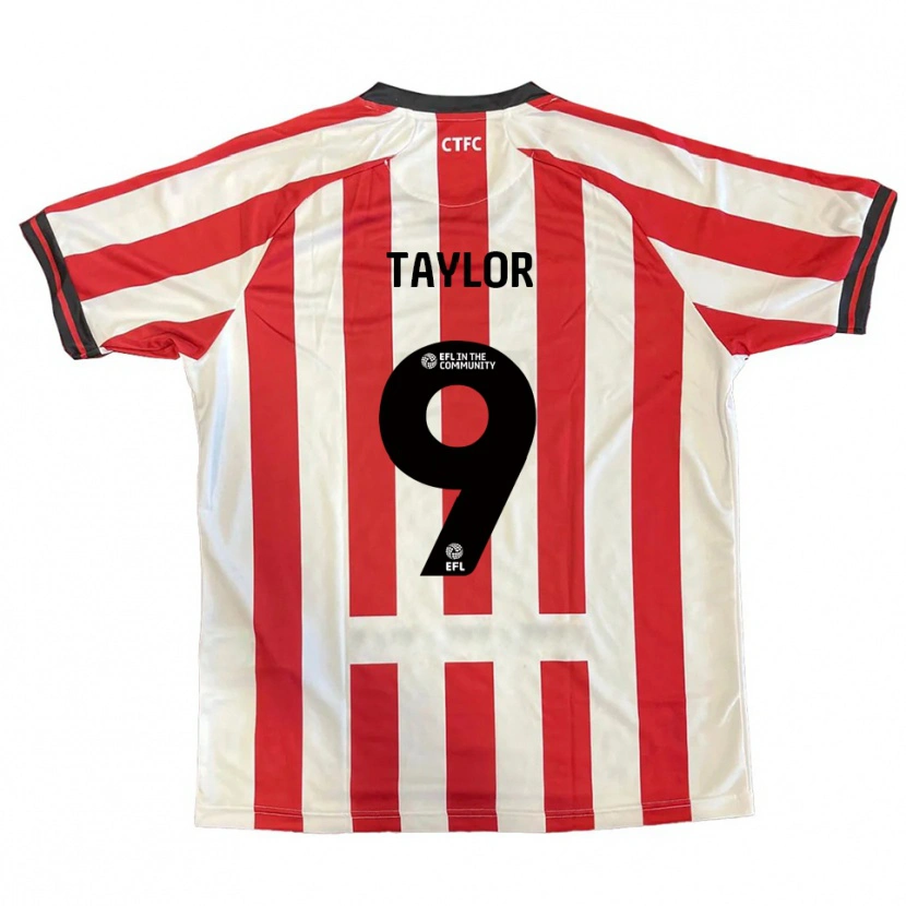 Danxen Dames Matty Taylor #9 Rood Wit Zwart Thuisshirt Thuistenue 2025/26 T-Shirt België