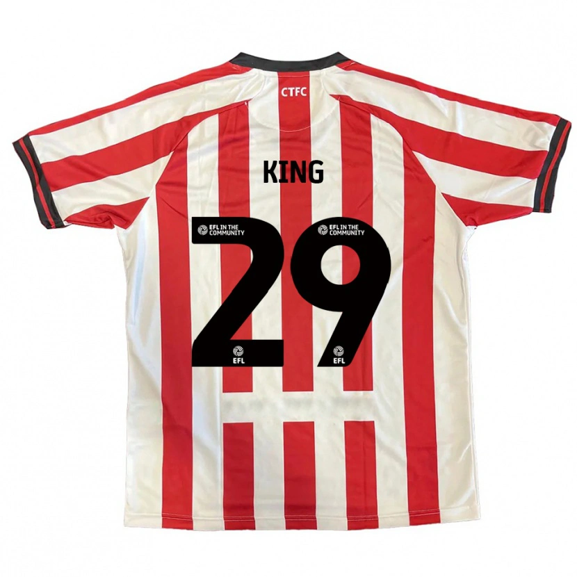 Danxen Dames Tom King #29 Rood Wit Zwart Thuisshirt Thuistenue 2025/26 T-Shirt België