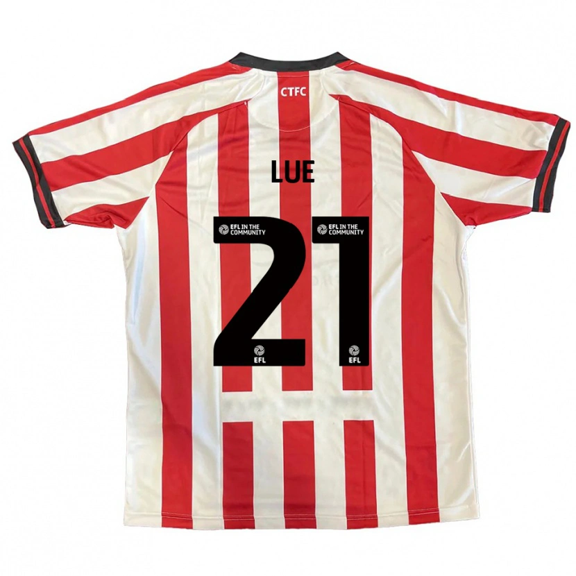 Danxen Dames Una Lue #21 Rood Wit Zwart Thuisshirt Thuistenue 2025/26 T-Shirt België