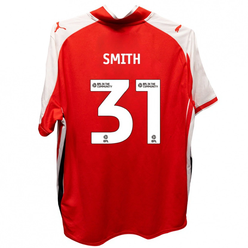 Danxen Dames Pele Smith #31 Rood Wit Thuisshirt Thuistenue 2025/26 T-Shirt België