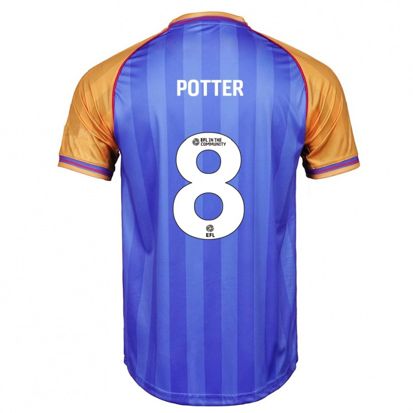 Danxen Dames Milly Potter #8 Blauw Oranje Thuisshirt Thuistenue 2025/26 T-Shirt België