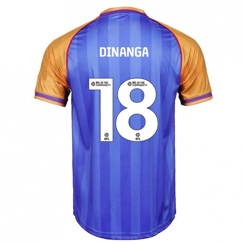 Danxen Dames Ricardo Dinanga #18 Blauw Oranje Thuisshirt Thuistenue 2025/26 T-Shirt België