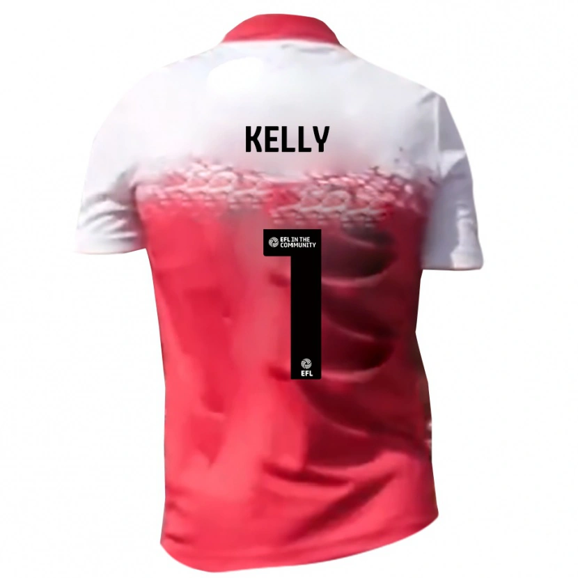 Danxen Dames Michael Kelly #1 Rood Wit Thuisshirt Thuistenue 2025/26 T-Shirt België