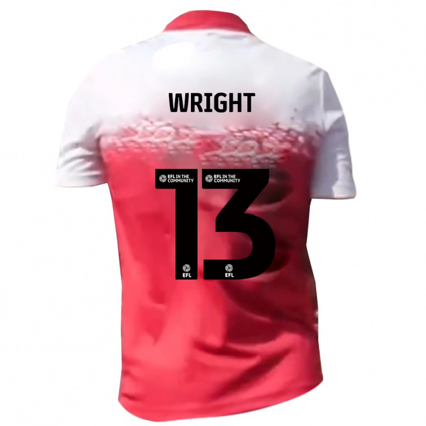 Danxen Dames Oliver Wright #13 Rood Wit Thuisshirt Thuistenue 2025/26 T-Shirt België