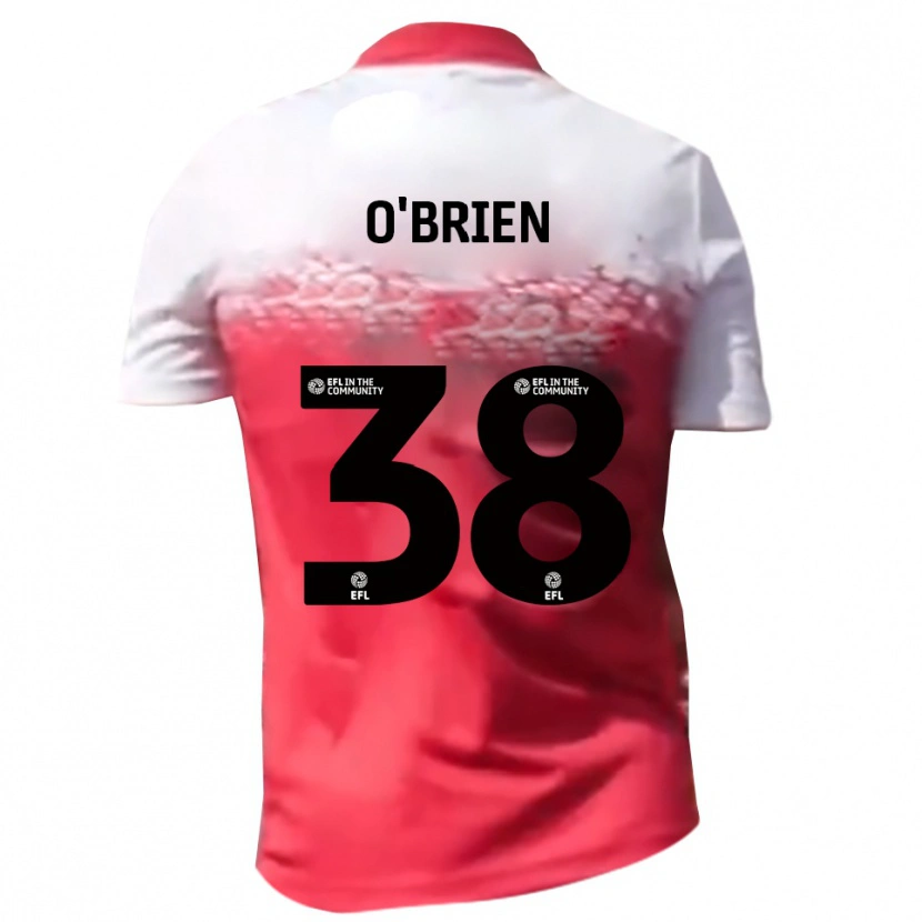 Danxen Dames Connor O'brien #38 Rood Wit Thuisshirt Thuistenue 2025/26 T-Shirt België