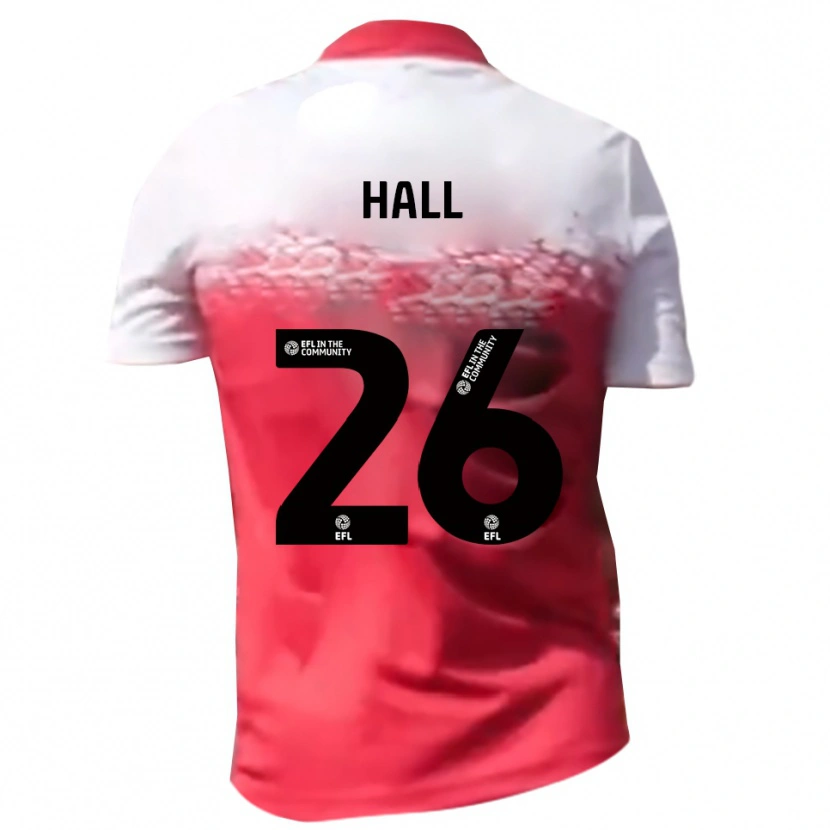 Danxen Dames Charlie Hall #26 Rood Wit Thuisshirt Thuistenue 2025/26 T-Shirt België