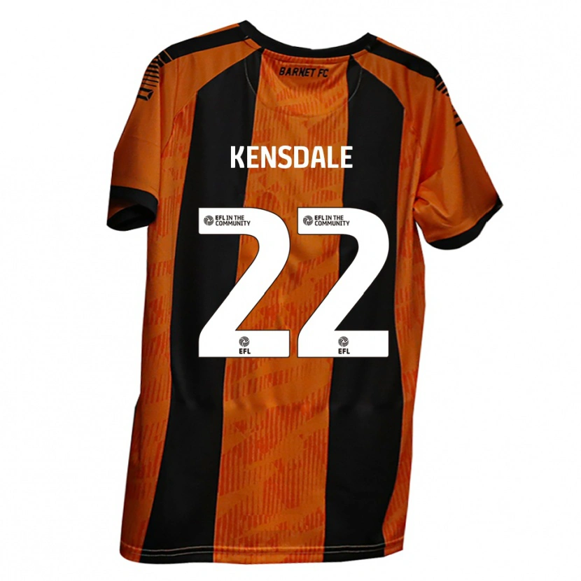 Danxen Dames Ollie Kensdale #22 Oranje Zwart Thuisshirt Thuistenue 2025/26 T-Shirt België