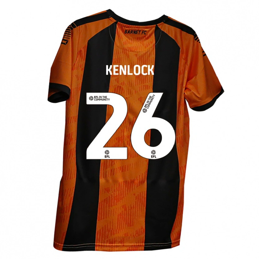 Danxen Dames Myles Kenlock #26 Oranje Zwart Thuisshirt Thuistenue 2025/26 T-Shirt België