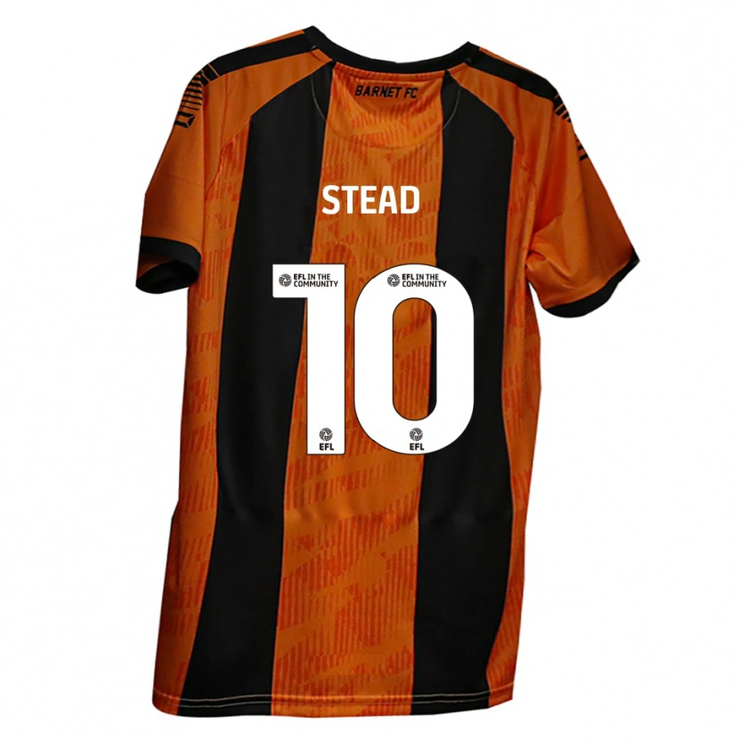 Danxen Dames Callum Stead #10 Oranje Zwart Thuisshirt Thuistenue 2025/26 T-Shirt België
