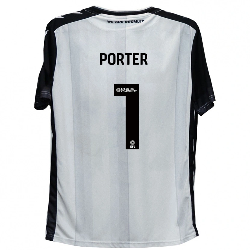 Danxen Dames George Porter #1 Wit Zwart Thuisshirt Thuistenue 2025/26 T-Shirt België