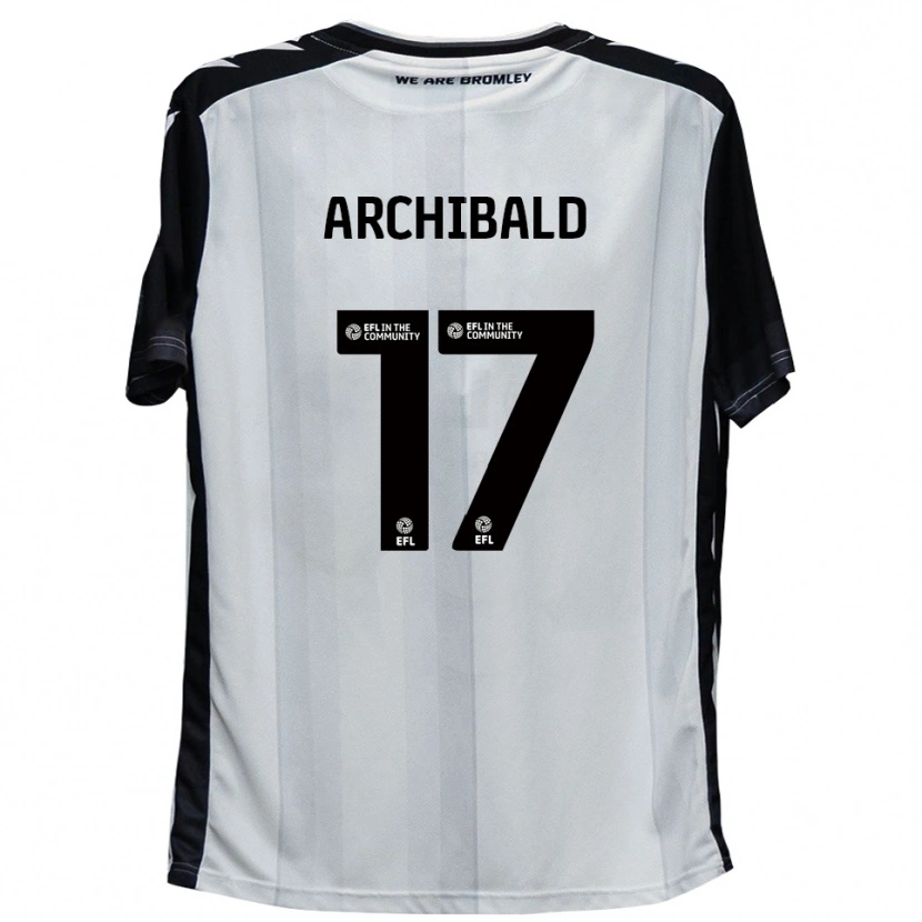 Danxen Dames Sam Archibald #17 Wit Zwart Thuisshirt Thuistenue 2025/26 T-Shirt België