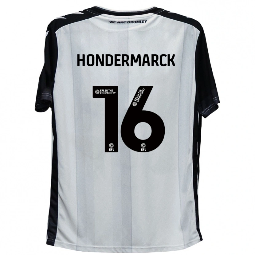 Danxen Dames William Hondermarck #16 Wit Zwart Thuisshirt Thuistenue 2025/26 T-Shirt België