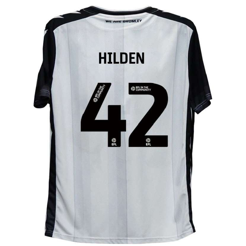 Danxen Dames Alfie Hilden #42 Wit Zwart Thuisshirt Thuistenue 2025/26 T-Shirt België