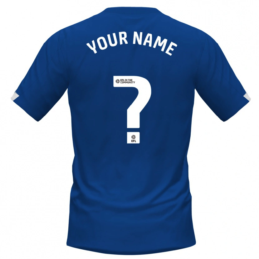 Danxen Dames Uw Naam #0 Blauw Wit Thuisshirt Thuistenue 2025/26 T-Shirt België