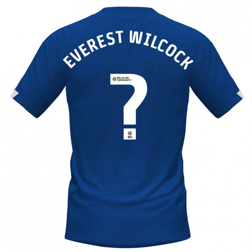 Danxen Dames Tom Everest Wilcock #0 Blauw Wit Thuisshirt Thuistenue 2025/26 T-Shirt België