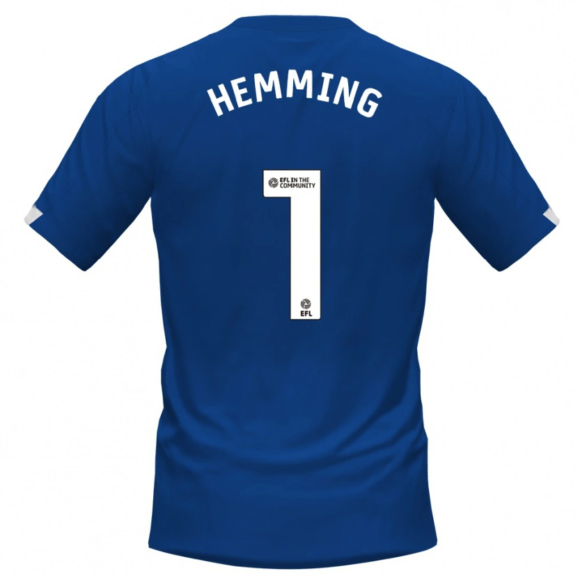 Danxen Dames Zach Hemming #1 Blauw Wit Thuisshirt Thuistenue 2025/26 T-Shirt België