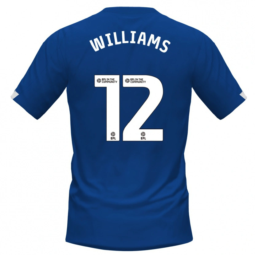 Danxen Dames Tyrone Williams #12 Blauw Wit Thuisshirt Thuistenue 2025/26 T-Shirt België