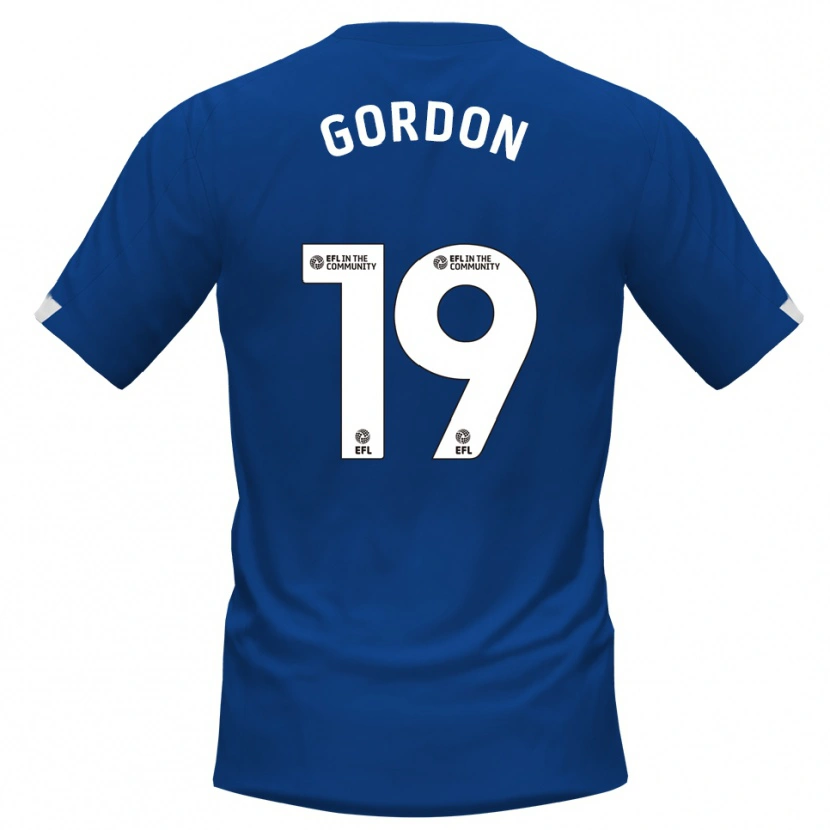 Danxen Dames Lewis Gordon #19 Blauw Wit Thuisshirt Thuistenue 2025/26 T-Shirt België