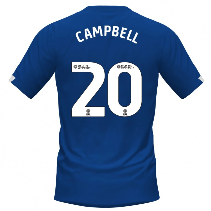 Danxen Dames Vontae Daley-Campbell #20 Blauw Wit Thuisshirt Thuistenue 2025/26 T-Shirt België