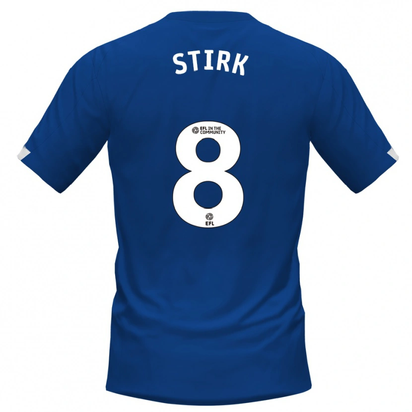 Danxen Dames Ryan Stirk #8 Blauw Wit Thuisshirt Thuistenue 2025/26 T-Shirt België