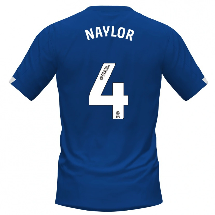 Danxen Dames Tom Naylor #4 Blauw Wit Thuisshirt Thuistenue 2025/26 T-Shirt België