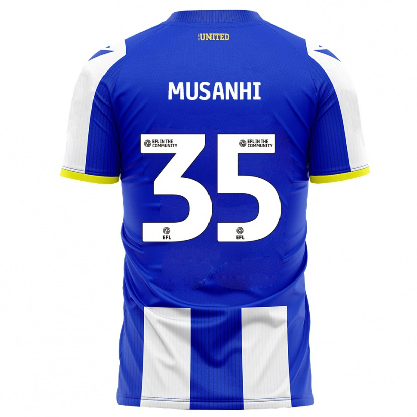Danxen Dames Kurai Musanhi #35 Blauw Wit Thuisshirt Thuistenue 2025/26 T-Shirt België