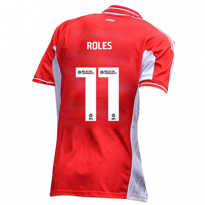 Danxen Dames Jack Roles #11 Rood Wit Thuisshirt Thuistenue 2025/26 T-Shirt België