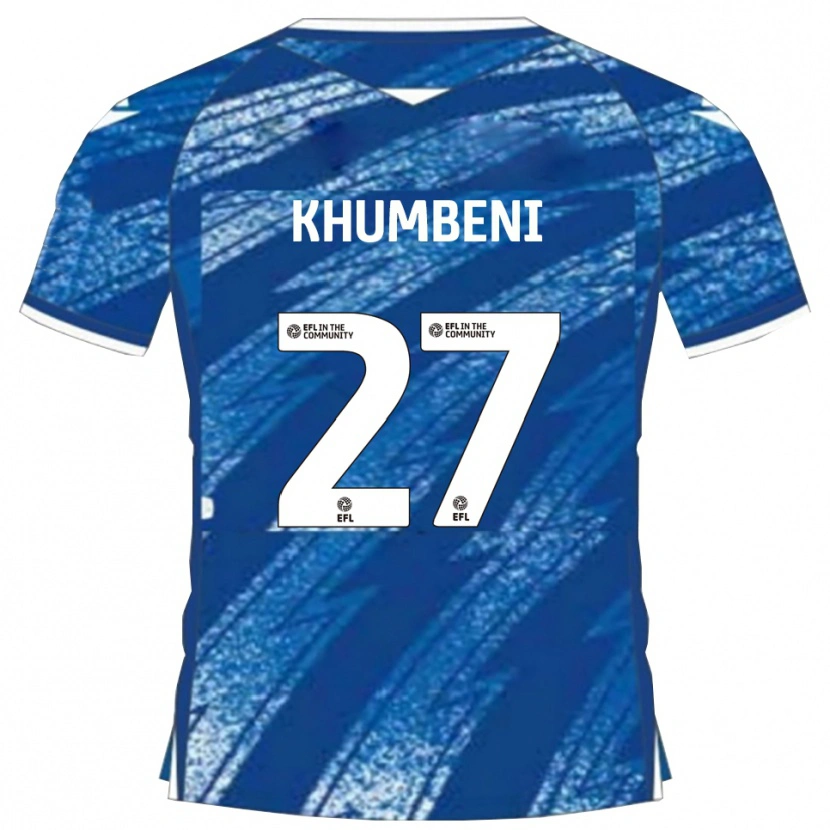Danxen Dames Nelson Khumbeni #27 Blauw Wit Thuisshirt Thuistenue 2025/26 T-Shirt België
