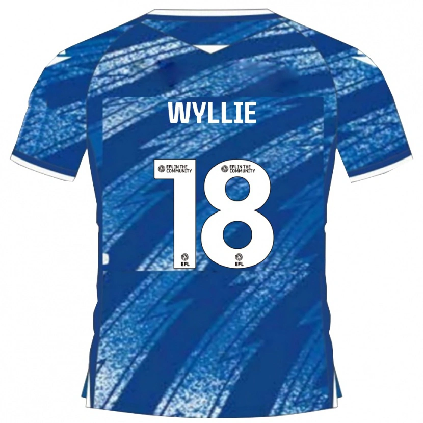 Danxen Dames Marcus Wyllie #18 Blauw Wit Thuisshirt Thuistenue 2025/26 T-Shirt België