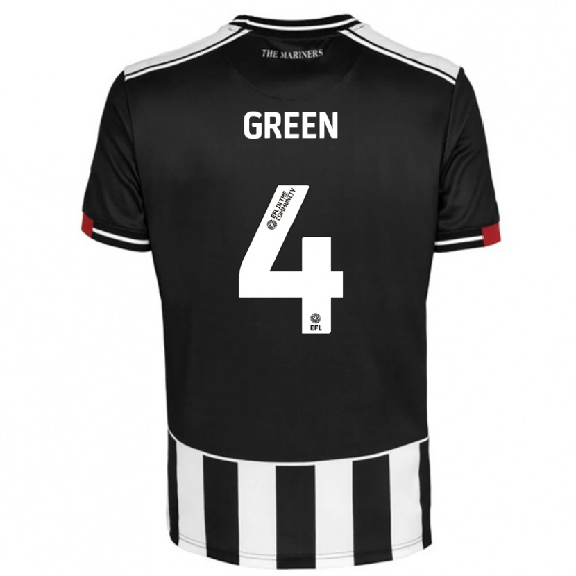 Danxen Dames Kieran Green #4 Zwart Wit Rood Thuisshirt Thuistenue 2025/26 T-Shirt België