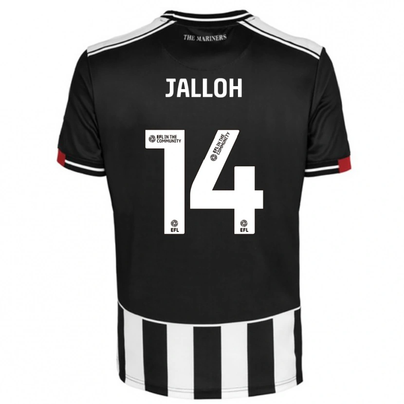 Danxen Dames Mamadu Jalloh #14 Zwart Wit Rood Thuisshirt Thuistenue 2025/26 T-Shirt België