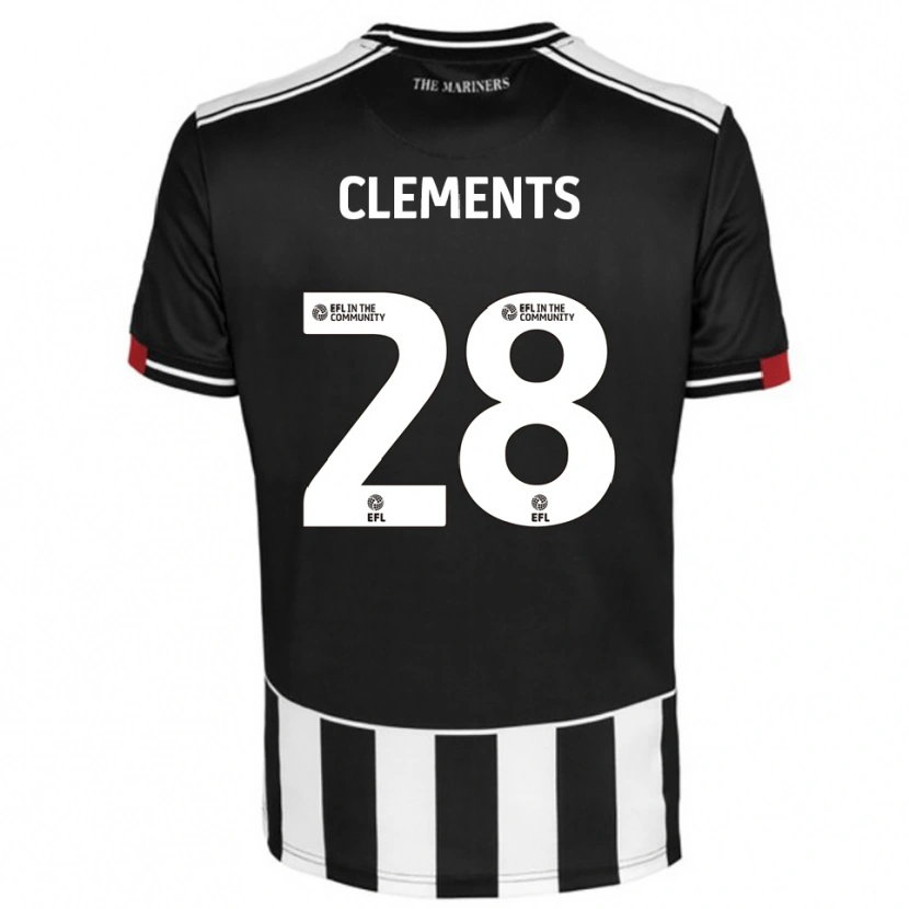 Danxen Dames Charlie Clements #28 Zwart Wit Rood Thuisshirt Thuistenue 2025/26 T-Shirt België
