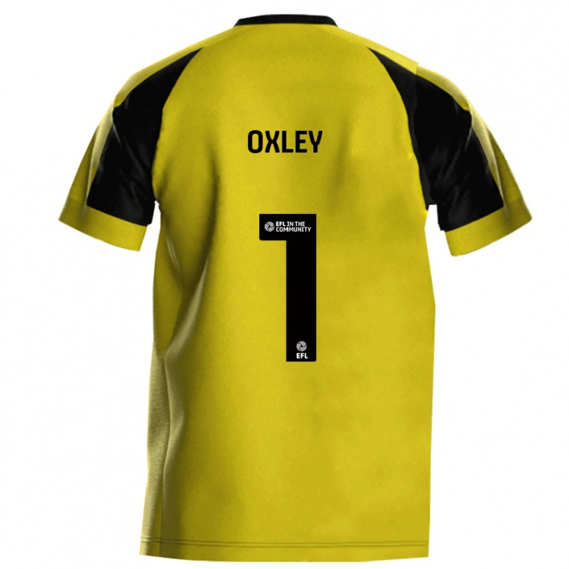 Danxen Dames Mark Oxley #1 Geel Grijs Thuisshirt Thuistenue 2025/26 T-Shirt België