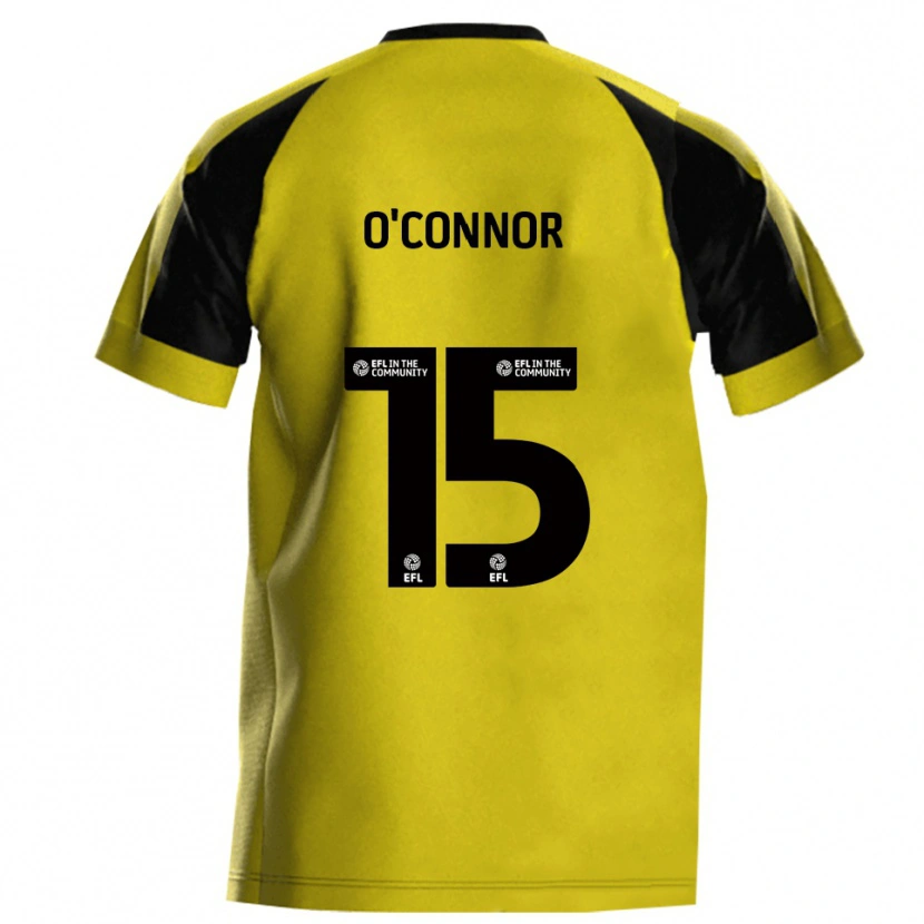 Danxen Dames Anthony O'connor #15 Geel Grijs Thuisshirt Thuistenue 2025/26 T-Shirt België