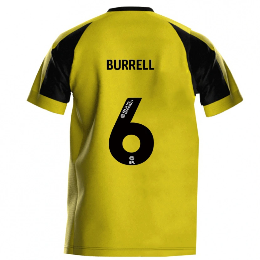 Danxen Dames Warren Burrell #6 Geel Grijs Thuisshirt Thuistenue 2025/26 T-Shirt België