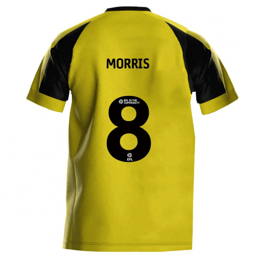 Danxen Dames Bryn Morris #8 Geel Grijs Thuisshirt Thuistenue 2025/26 T-Shirt België