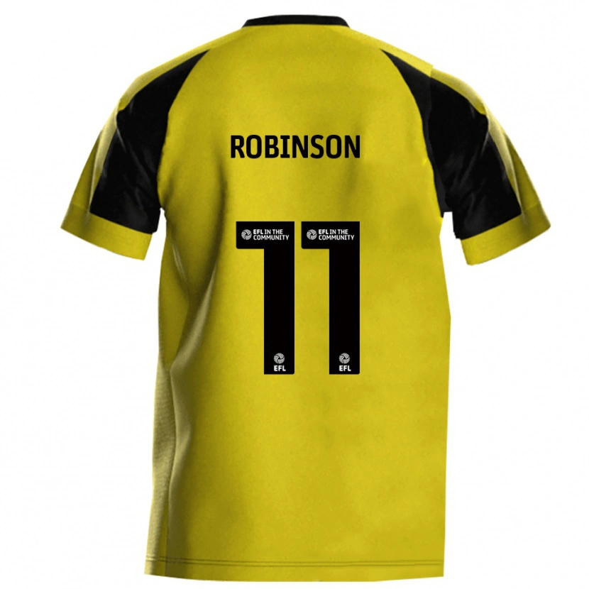 Danxen Dames Oli Robinson #11 Geel Grijs Thuisshirt Thuistenue 2025/26 T-Shirt België