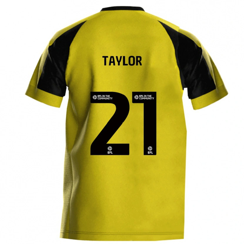 Danxen Dames Ellis Taylor #21 Geel Grijs Thuisshirt Thuistenue 2025/26 T-Shirt België